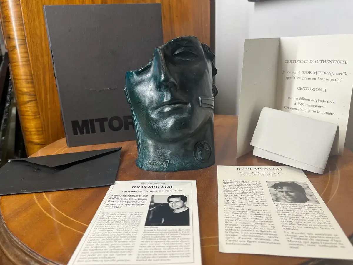 Centurione II (1987) — Igor Mitoraj, with Certificat d'Authenticité and original MITORAJ presentation box
